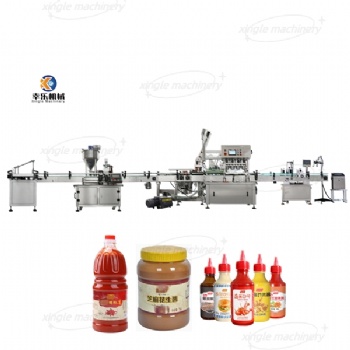 Customizable Jam Bottling Filling Capping And Labeling Machine Production Line
